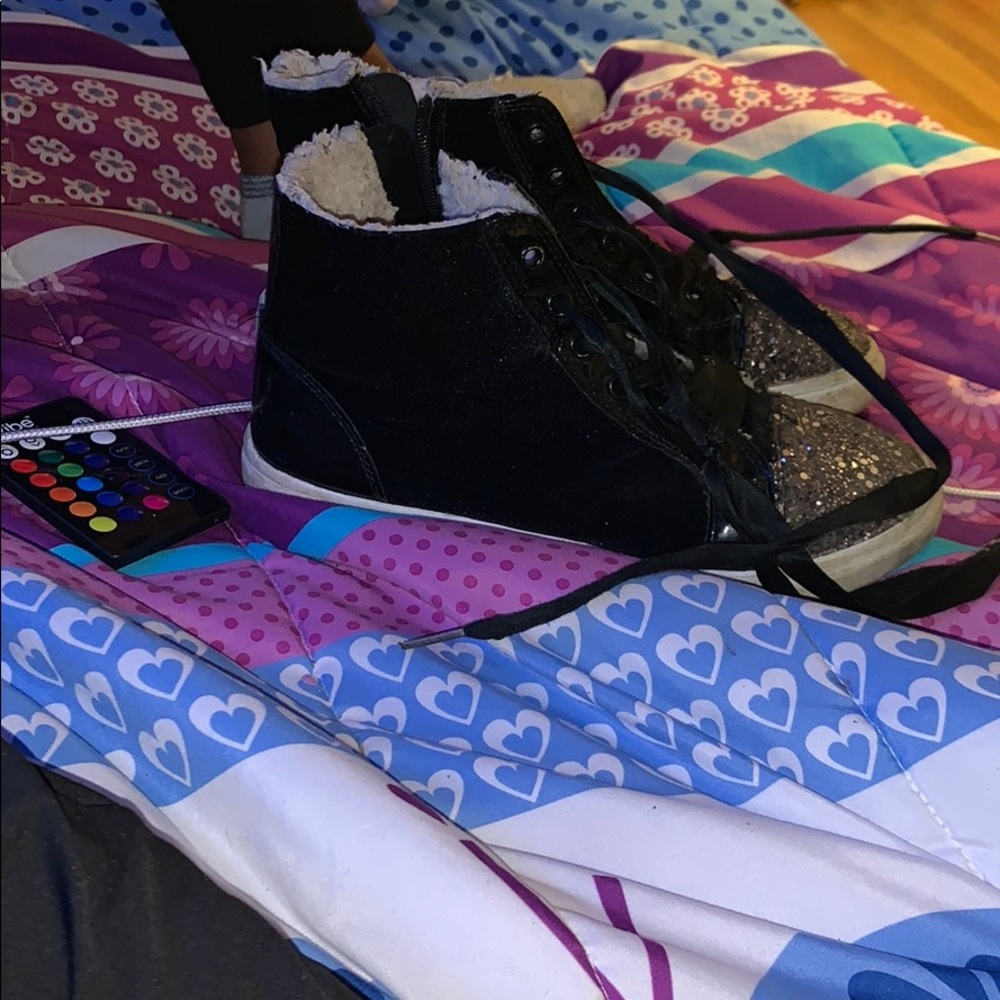 Black sneakers